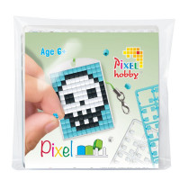 Farebný medailón Lebka